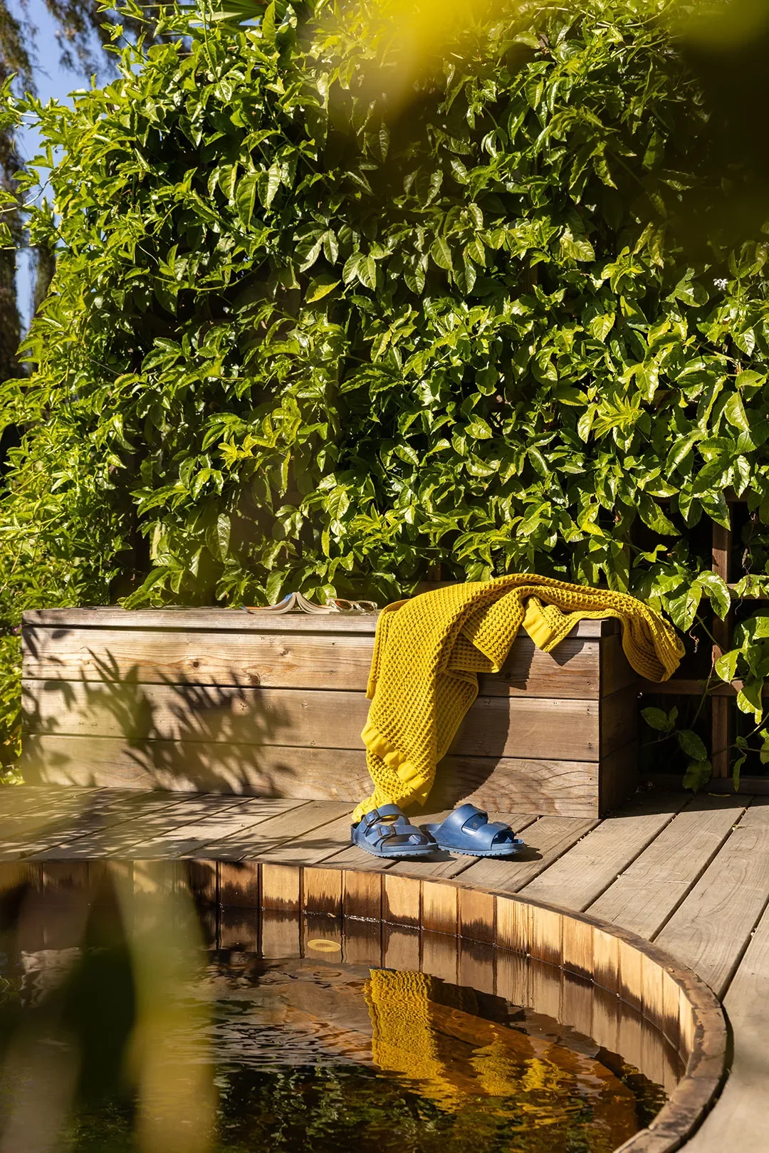 A Handbuilt Outdoor Oven and Wood-Clad Hot Tub Steal the Show in This L.A. Backyard