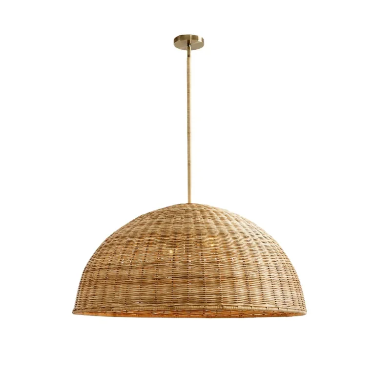 Why Oversize Wicker Pendant Lamps Are the Statement Lighting Designers Actually Want
