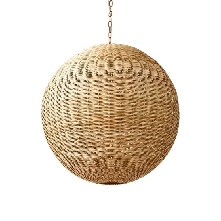 Why Oversize Wicker Pendant Lamps Are the Statement Lighting Designers Actually Want