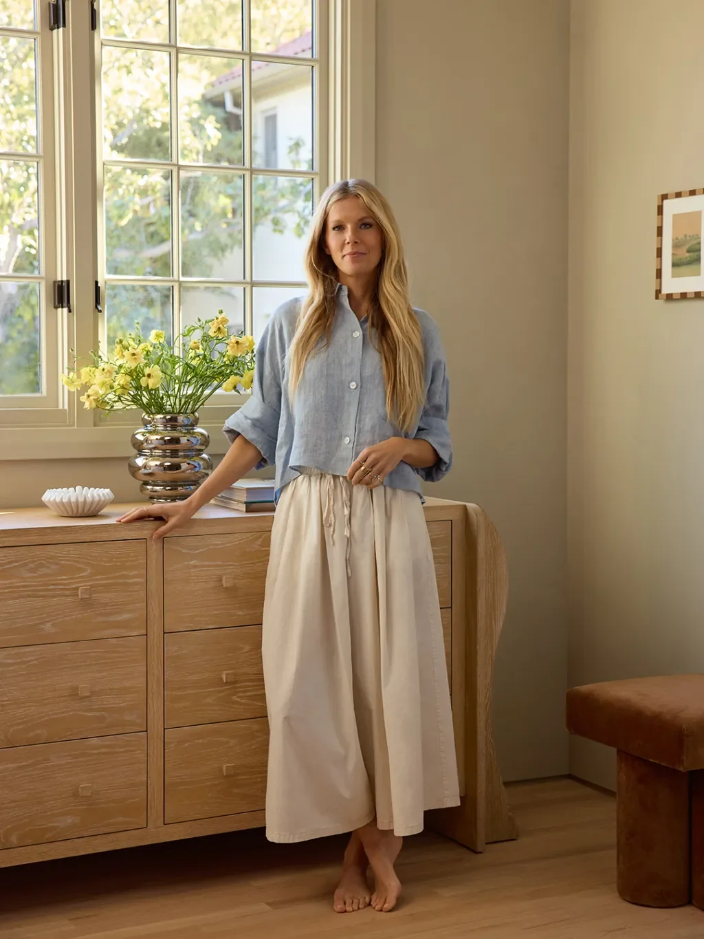 Sarah Sherman Samuel’s Trick for Making a Canopy Bed Feel Custom-Made