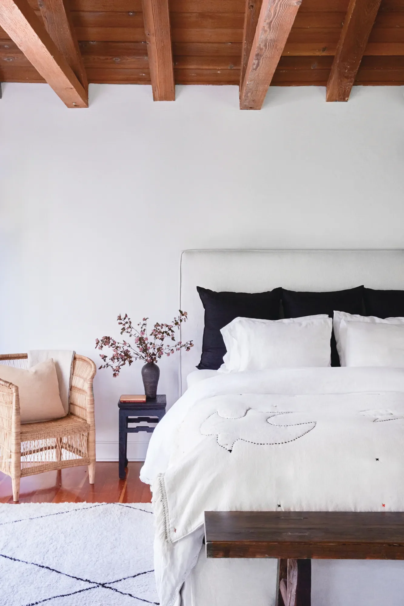 Why I Traded Under-Bed Storage for a Low, Upholstered Frame