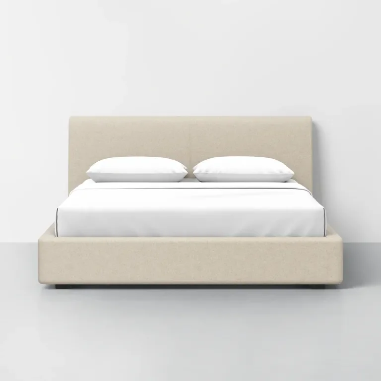 Why I Traded Under-Bed Storage for a Low, Upholstered Frame