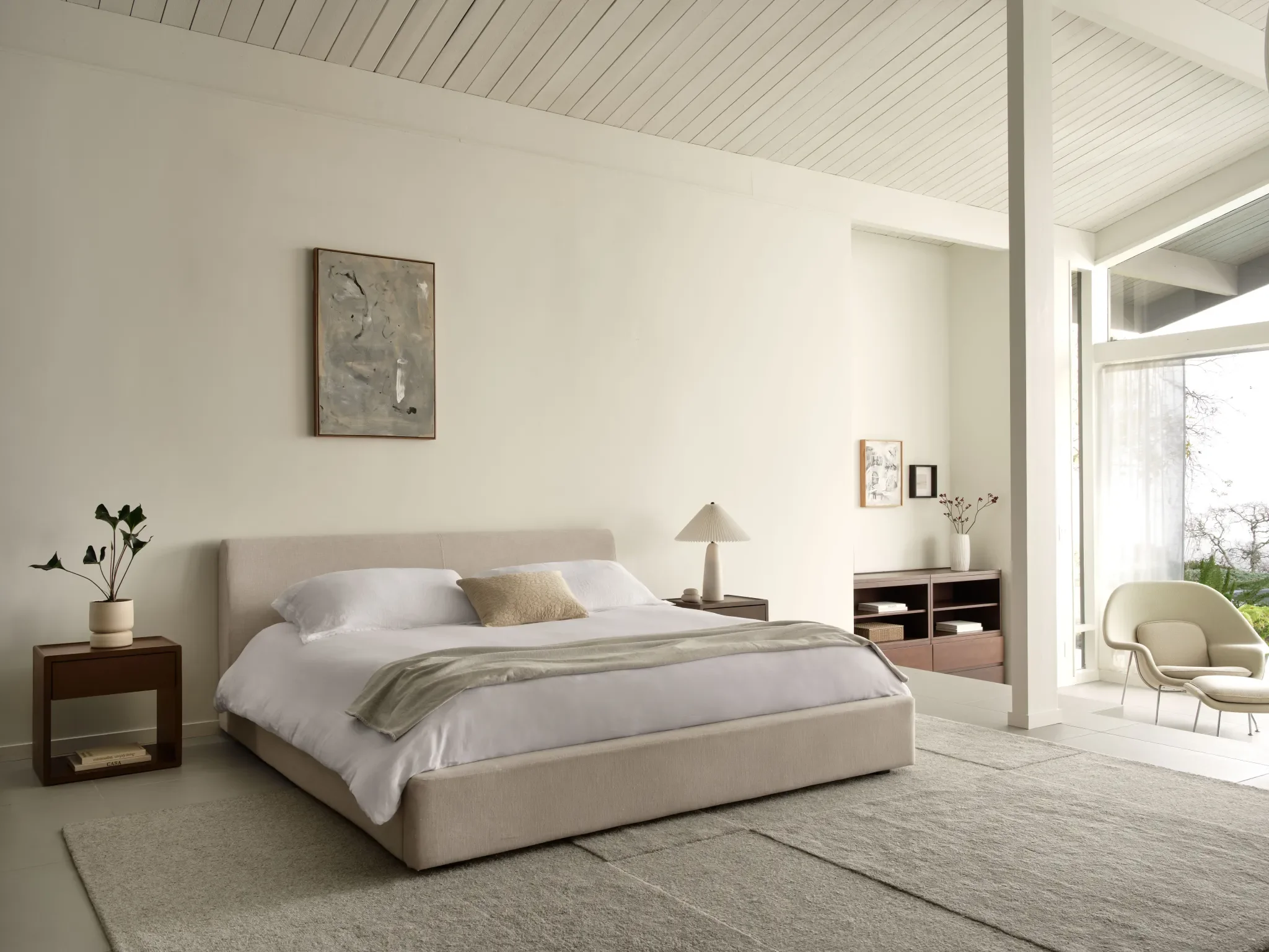 Why I Traded Under-Bed Storage for a Low, Upholstered Frame